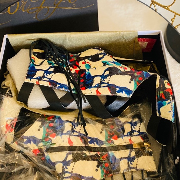 Lust for Life - Snake Skin Multi-Colored Sandal - Women’s Size 10 - Picture 6 of 7